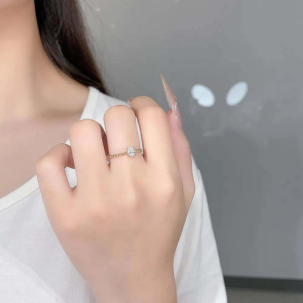 0.52 ct Minimalist Oval-Cut Lab-Grown Diamond Ring in 18K Yellow Gold – APYFR0185-Y