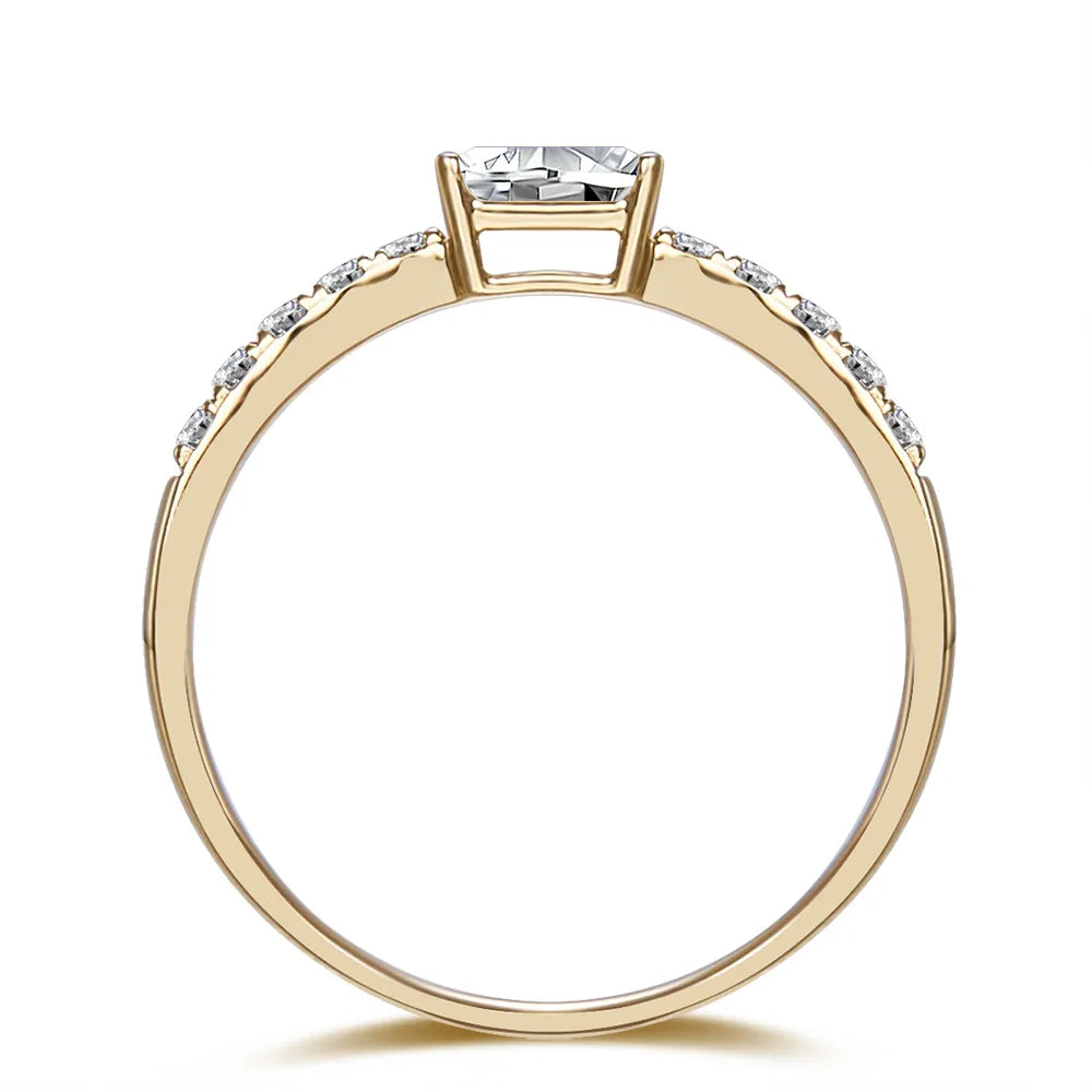 0.31 ct Emerald-Cut Lab-Grown Diamond Ring in 18K Yellow Gold – APYFR0187-Y