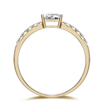 0.31 ct Emerald-Cut Lab-Grown Diamond Ring in 18K Yellow Gold – APYFR0187-Y