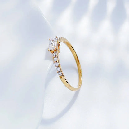 0.31 ct Emerald-Cut Lab-Grown Diamond Ring in 18K Yellow Gold – APYFR0187-Y