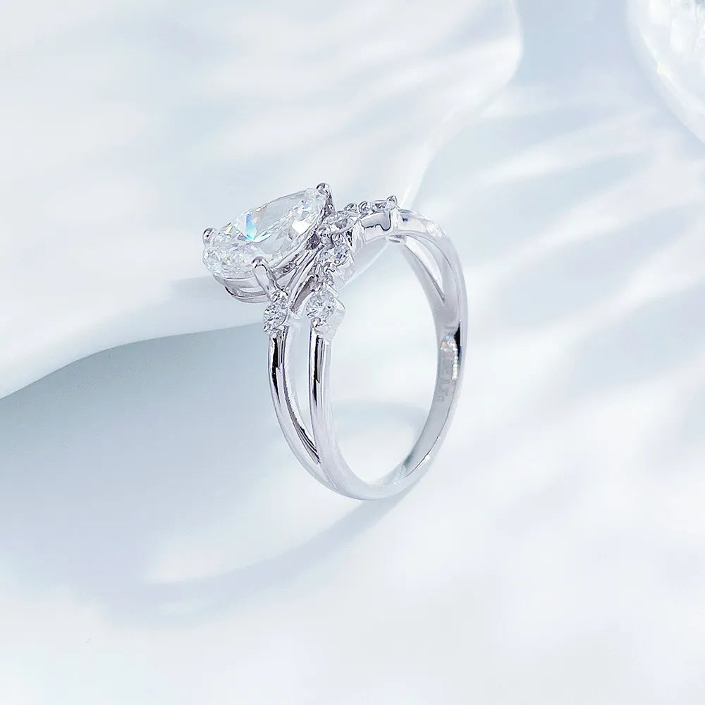 1.53 ct Celestial Pear-Cut Lab-Grown Diamond Ring in PT950 Platinum – APYFR0193-PT