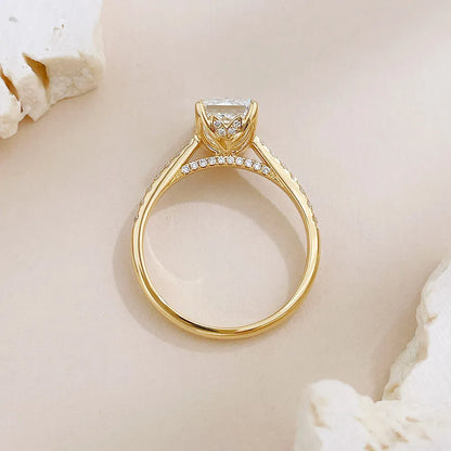 2.37 ct Four-Prong Radiant-Cut Lab-Grown Diamond Ring in 18K Yellow Gold – APYFR0195-Y