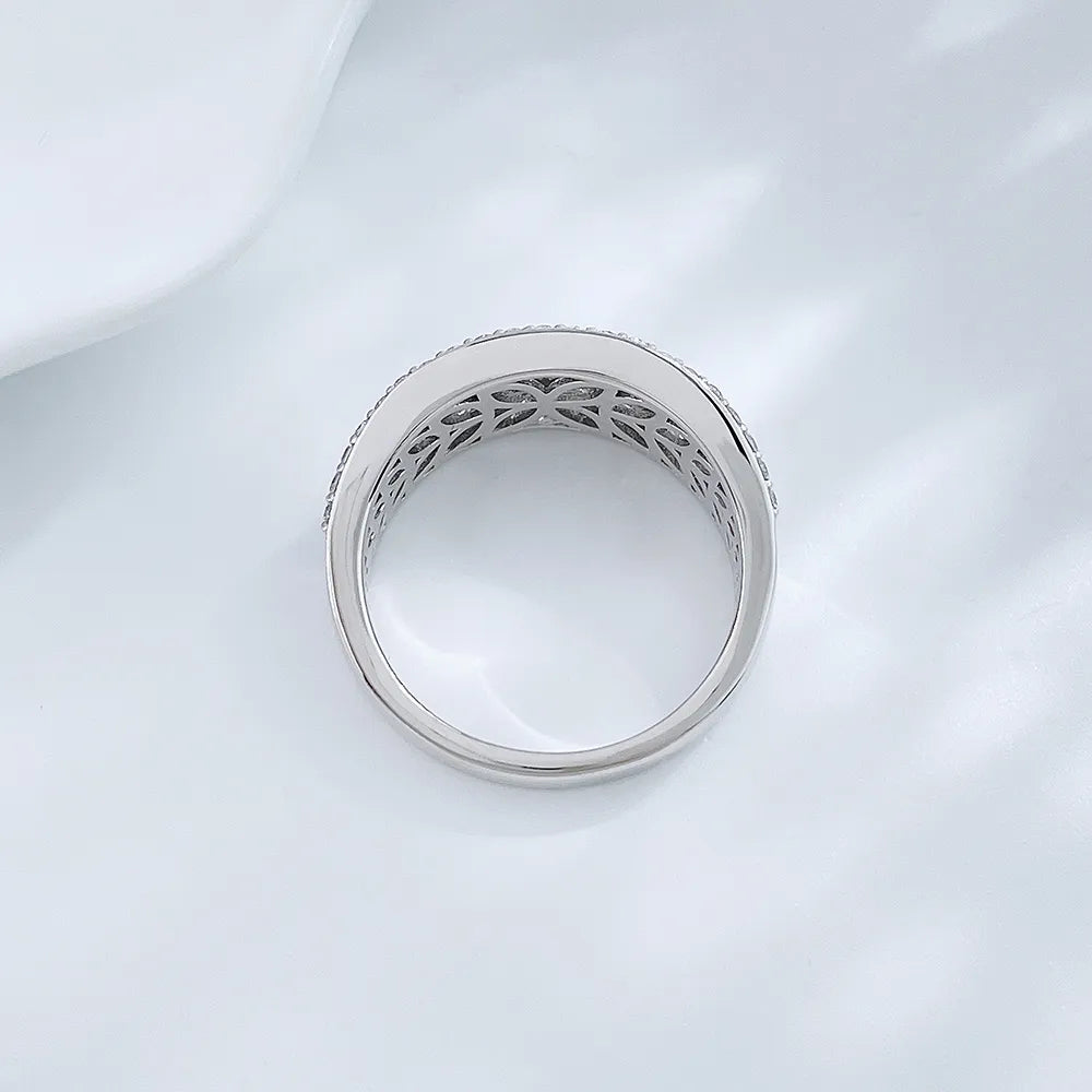 1.34 ctw Butterfly Mixed-Cut Lab-Grown Diamond Band in PT950 Platinum – APYFR0196-PT