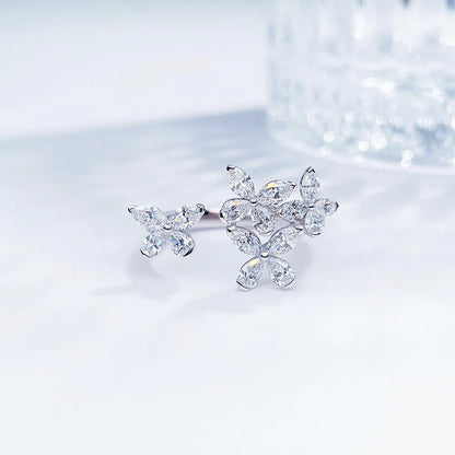 1.63 ctw Butterfly Mixed-Cut Lab-Grown Diamond Ring in PT950 Platinum – APYFR0199-PT