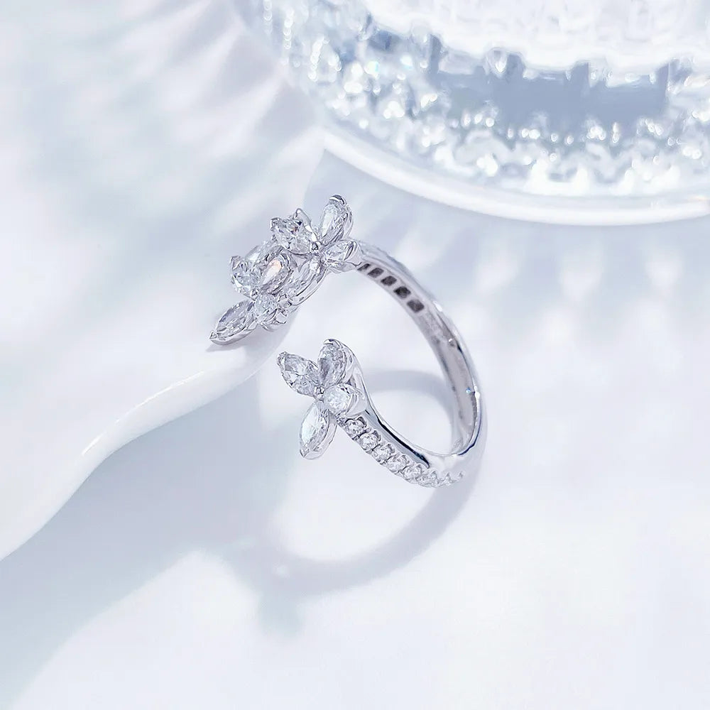 1.63 ctw Butterfly Mixed-Cut Lab-Grown Diamond Ring in PT950 Platinum – APYFR0199-PT
