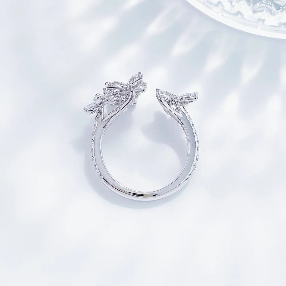 1.63 ctw Butterfly Mixed-Cut Lab-Grown Diamond Ring in PT950 Platinum – APYFR0199-PT