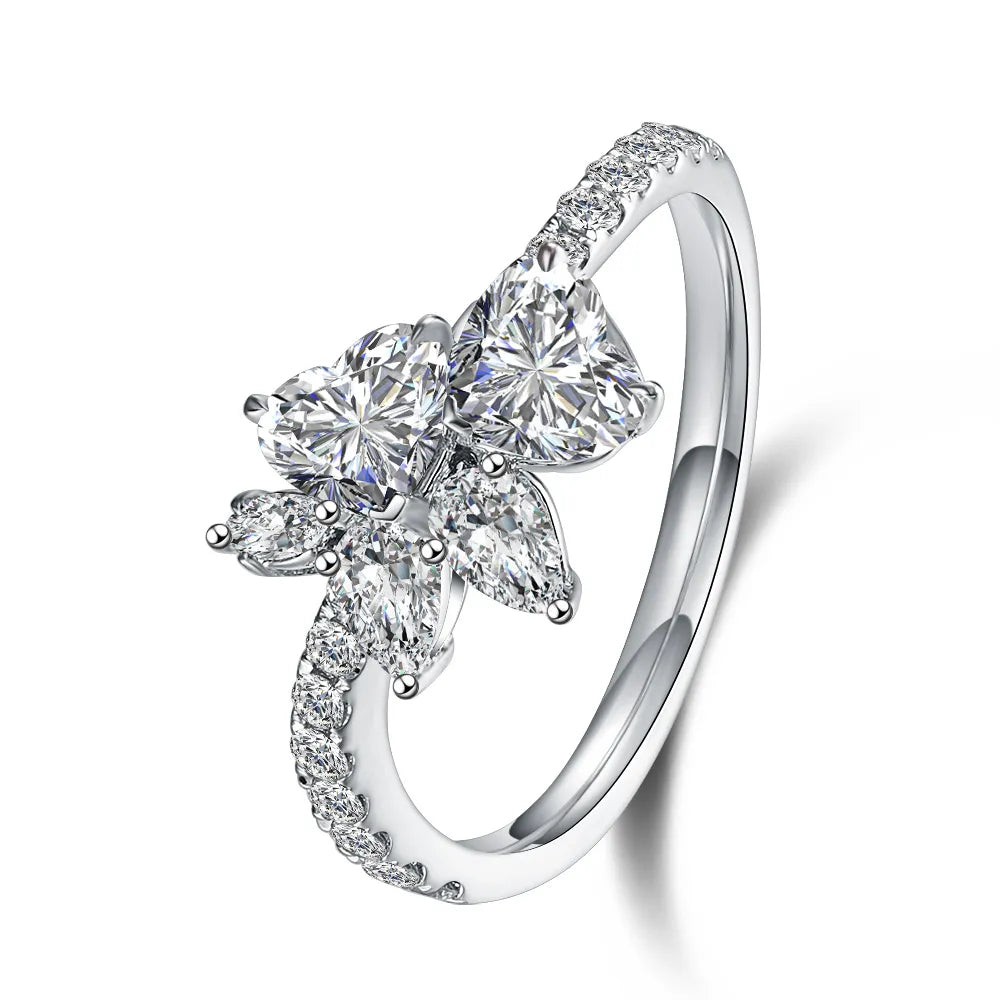1.24 ctw Celestial Mixed-Cut Lab-Grown Diamond Ring in PT950 Platinum – APYFR0201-PT