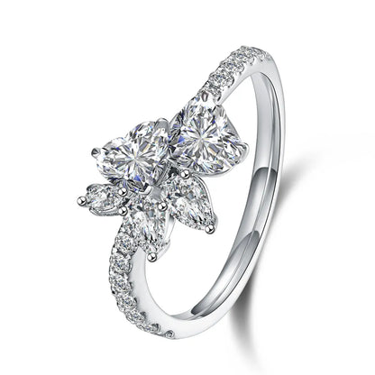1.24 ctw Celestial Mixed-Cut Lab-Grown Diamond Ring in PT950 Platinum – APYFR0201-PT