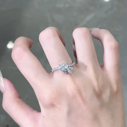 1.24 ctw Celestial Mixed-Cut Lab-Grown Diamond Ring in PT950 Platinum – APYFR0201-PT
