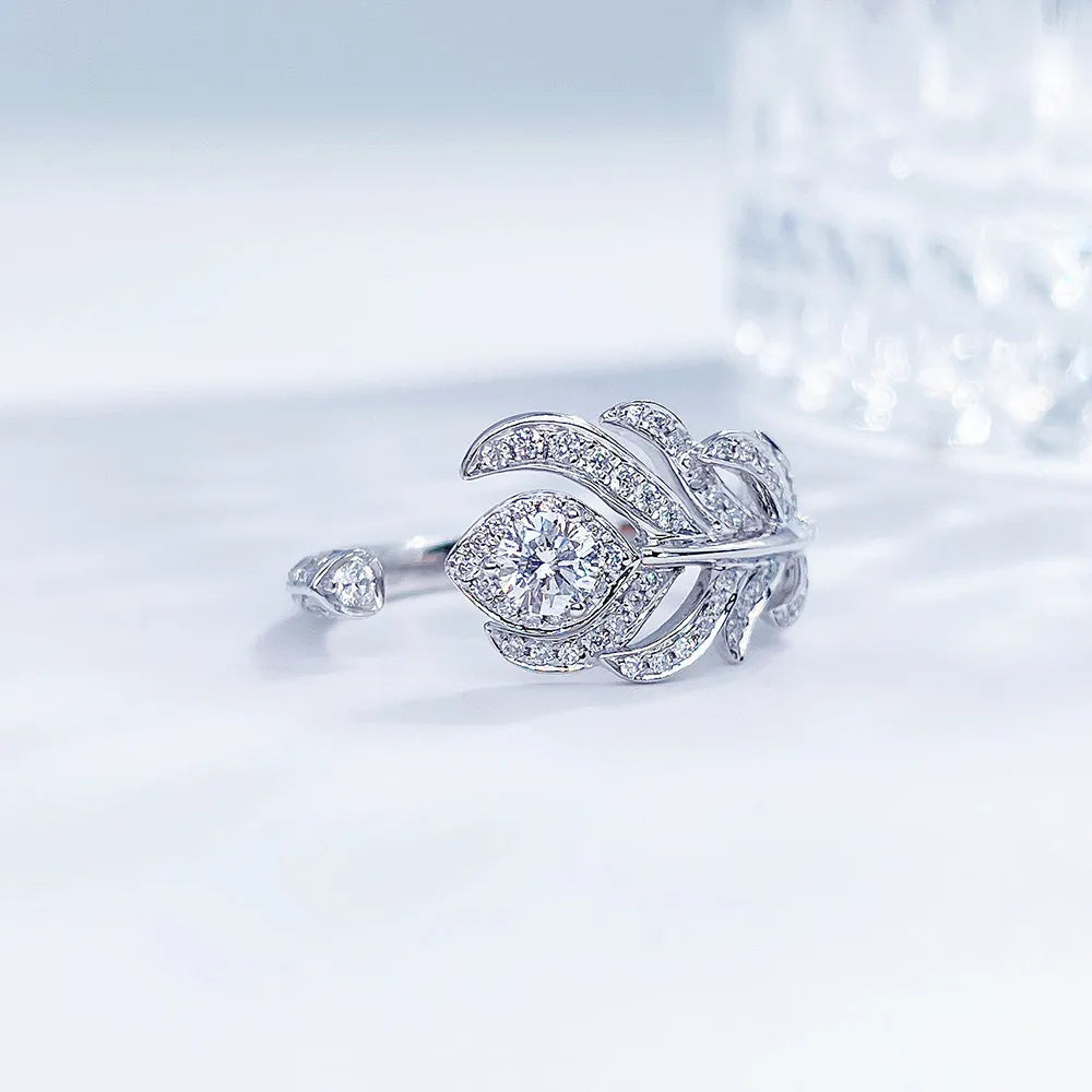 0.19 ct Statement Round-Cut Lab-Grown Diamond Ring in PT950 Platinum