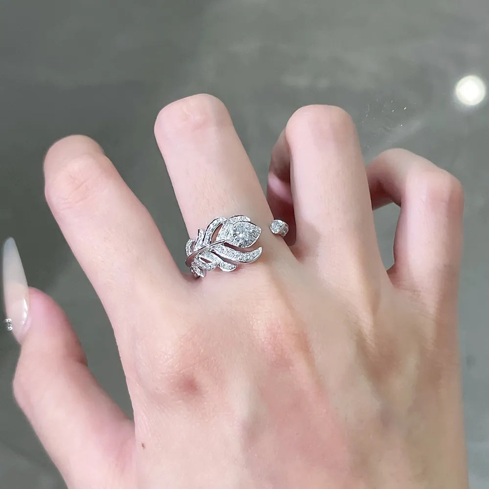 0.19 ct Statement Round-Cut Lab-Grown Diamond Ring in PT950 Platinum