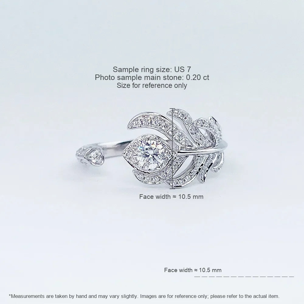 0.19 ct Statement Round-Cut Lab-Grown Diamond Ring in PT950 Platinum