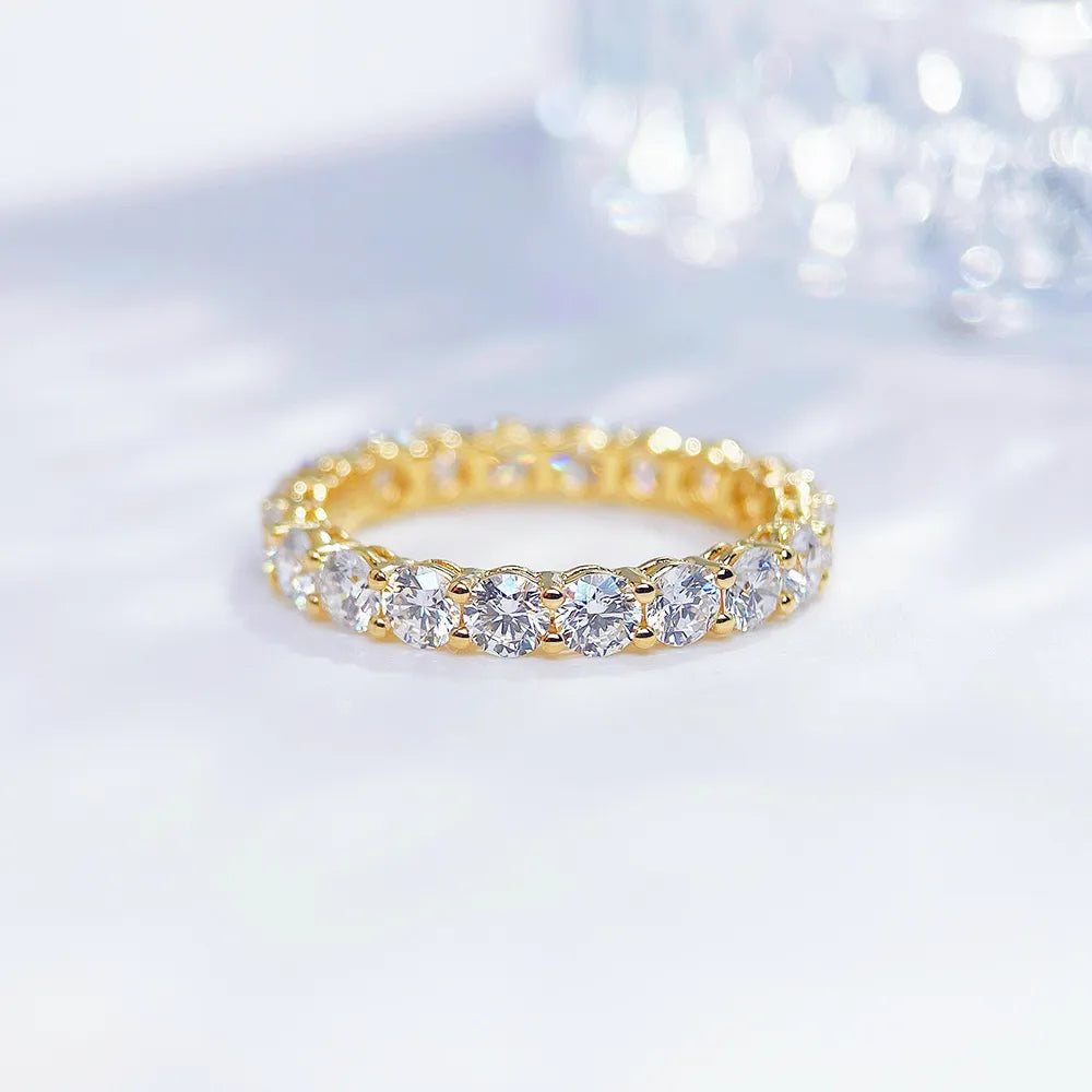 2.23 ctw Statement Round-Cut Lab-Grown Diamond Band in 18K Yellow Gold – APYFR0203-Y