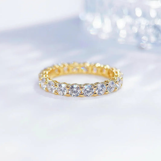 2.23 ctw Statement Round-Cut Lab-Grown Diamond Band in 18K Yellow Gold – APYFR0203-Y