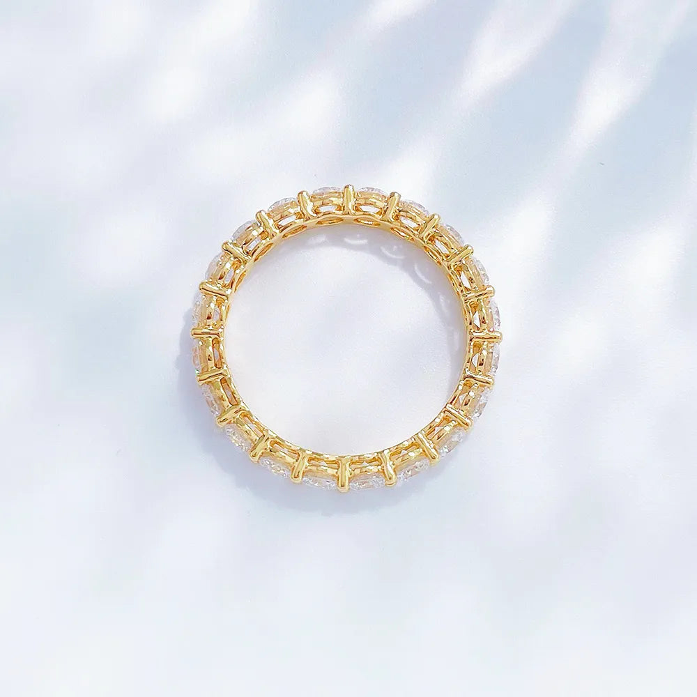2.23 ctw Statement Round-Cut Lab-Grown Diamond Band in 18K Yellow Gold – APYFR0203-Y