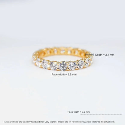 2.23 ctw Statement Round-Cut Lab-Grown Diamond Band in 18K Yellow Gold – APYFR0203-Y