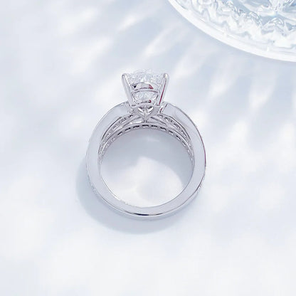 3.01 ct Celestial Three-Prong Pear-Cut Lab-Grown Diamond Ring in PT950 Platinum