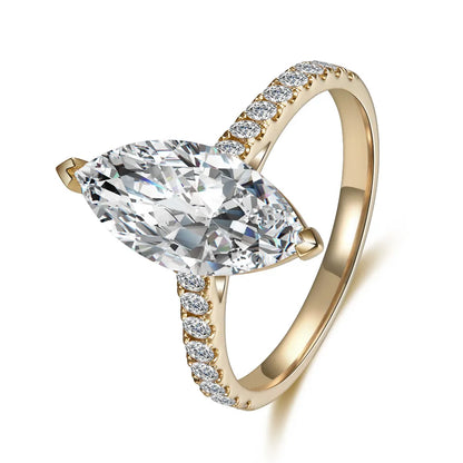 3.07 ct Marquise-Cut Lab-Grown Diamond Ring in 18K Yellow Gold – APYFR0208-Y