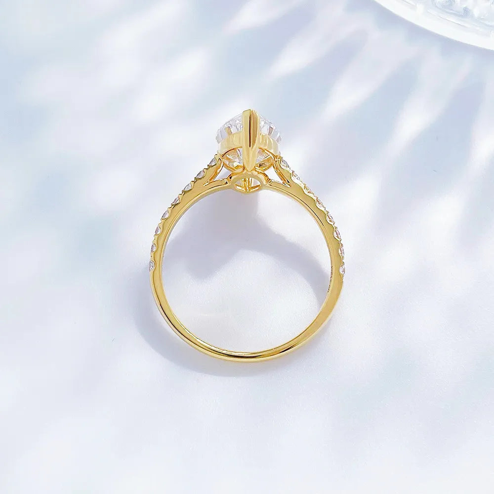 3.07 ct Marquise-Cut Lab-Grown Diamond Ring in 18K Yellow Gold – APYFR0208-Y