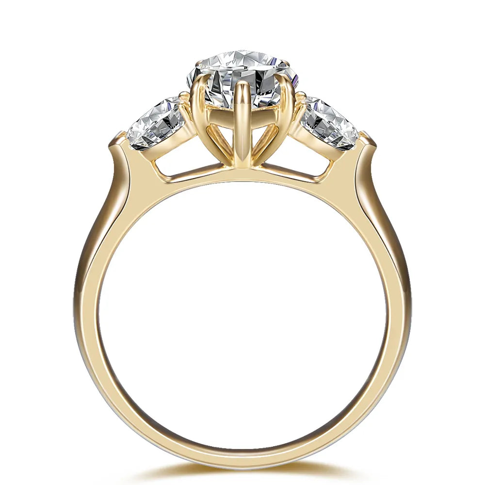 3.02 ct Marquise-Cut Lab-Grown Diamond Ring in 18K Yellow Gold – APYFR0210-Y