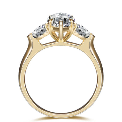 3.02 ct Marquise-Cut Lab-Grown Diamond Ring in 18K Yellow Gold – APYFR0210-Y