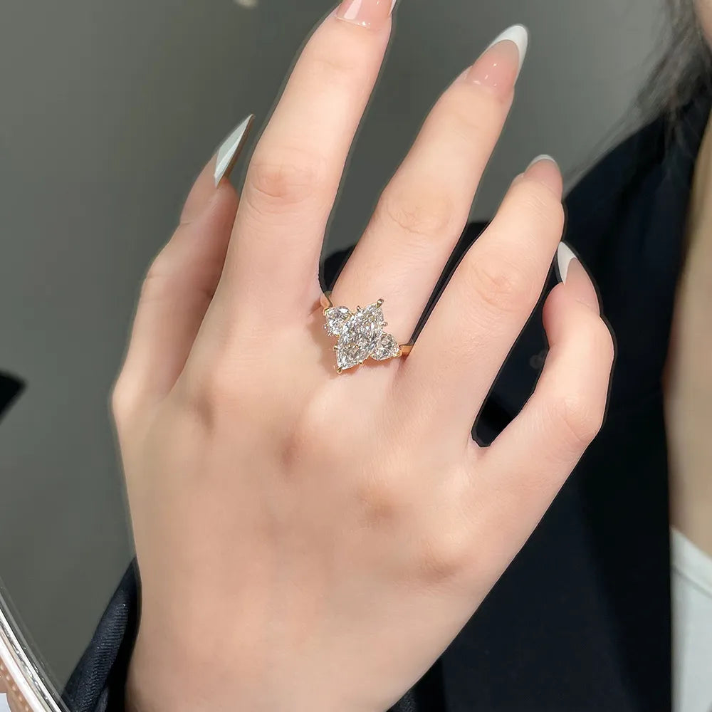 3.02 ct Marquise-Cut Lab-Grown Diamond Ring in 18K Yellow Gold – APYFR0210-Y