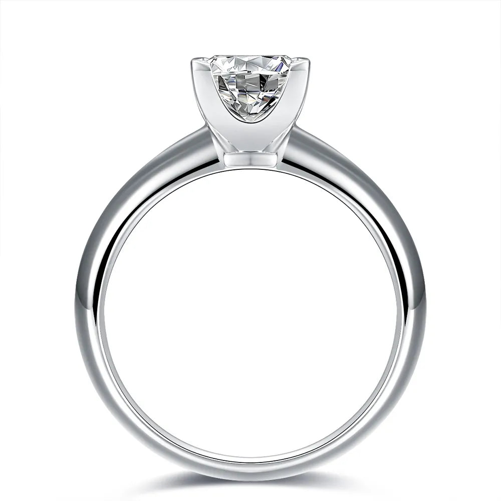 1.04 ct Minimalist Princess-Cut Lab-Grown Diamond Ring in PT950 Platinum – APYFR0214-PT