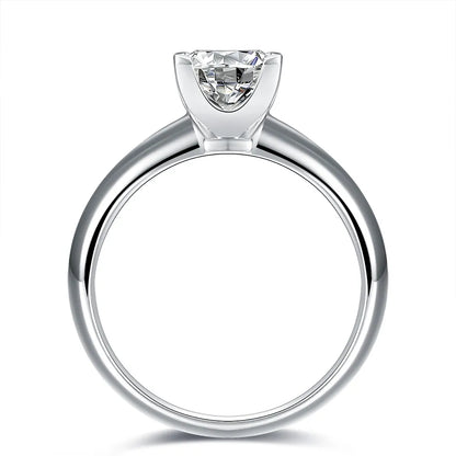 1.04 ct Minimalist Princess-Cut Lab-Grown Diamond Ring in PT950 Platinum – APYFR0214-PT