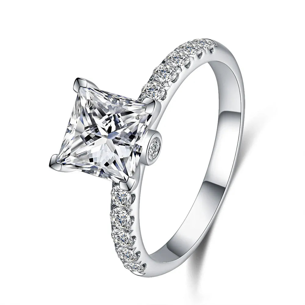 1.05 ct Princess-Cut Lab-Grown Diamond Ring in PT950 Platinum – APYFR0215-PT
