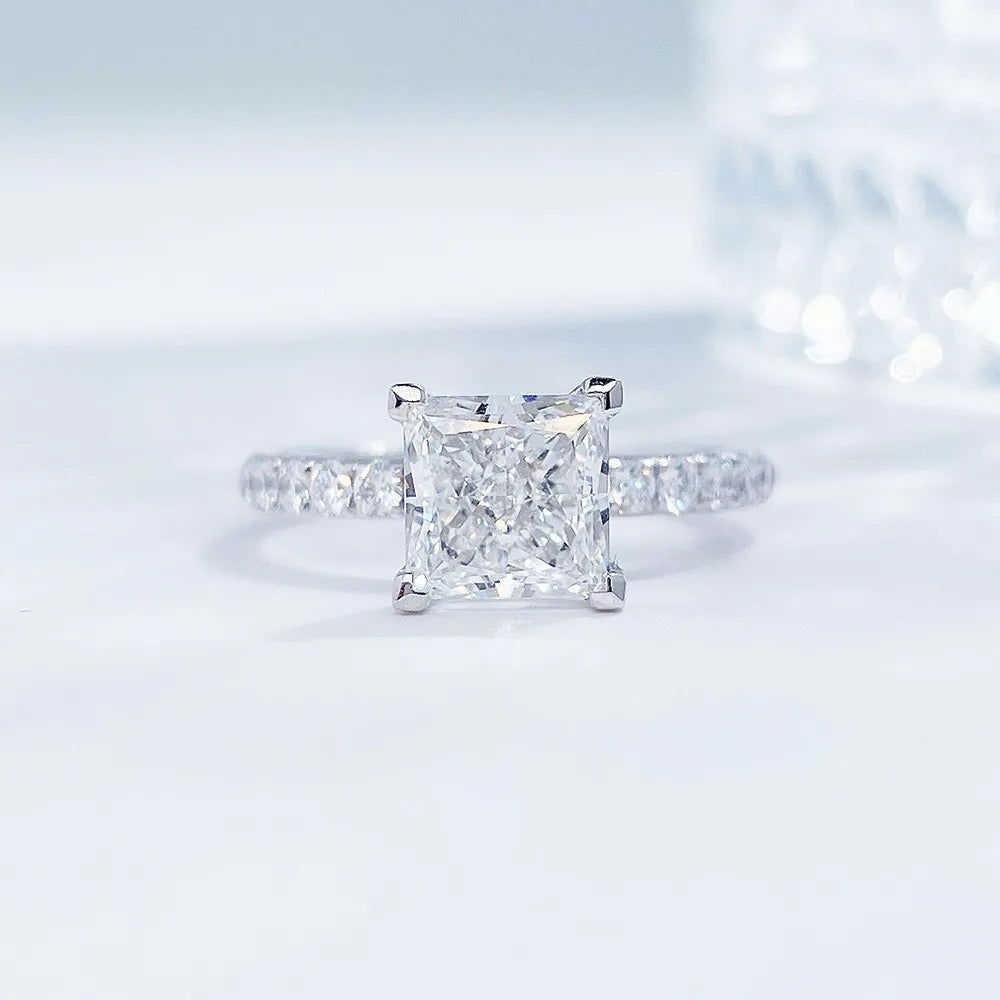 1.05 ct Princess-Cut Lab-Grown Diamond Ring in PT950 Platinum – APYFR0215-PT