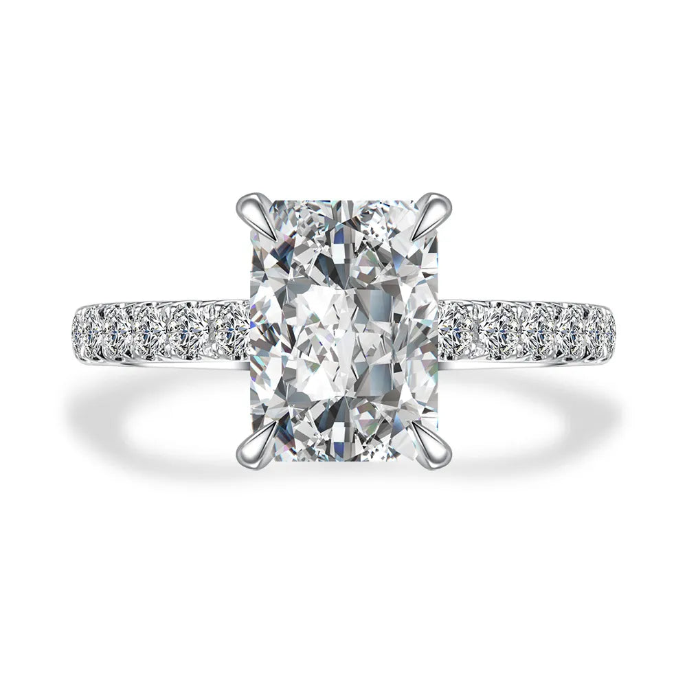 3.03 ct Statement Four-Prong Radiant-Cut Lab-Grown Diamond Ring in PT950 Platinum – APYFR0221-PT