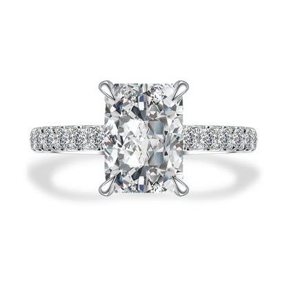 3.03 ct Statement Four-Prong Radiant-Cut Lab-Grown Diamond Ring in PT950 Platinum – APYFR0221-PT