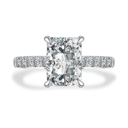 3.03 ct Statement Four-Prong Radiant-Cut Lab-Grown Diamond Ring in PT950 Platinum – APYFR0221-PT