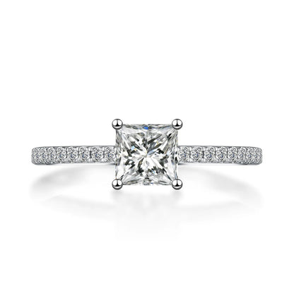 0.75 ct Princess-Cut Lab-Grown Diamond Ring in PT950 Platinum – APYFR0225-PT