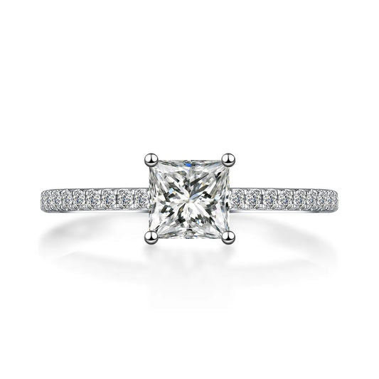 0.75 ct Princess-Cut Lab-Grown Diamond Ring in PT950 Platinum – APYFR0225-PT