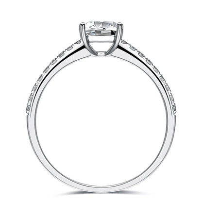0.75 ct Princess-Cut Lab-Grown Diamond Ring in PT950 Platinum – APYFR0225-PT