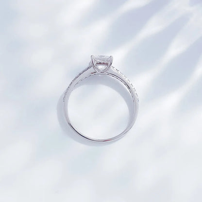 0.75 ct Princess-Cut Lab-Grown Diamond Ring in PT950 Platinum – APYFR0225-PT