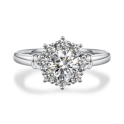 0.52 ct Crown Round-Cut Lab-Grown Diamond Ring in 18K White Gold – APYFR0236-W
