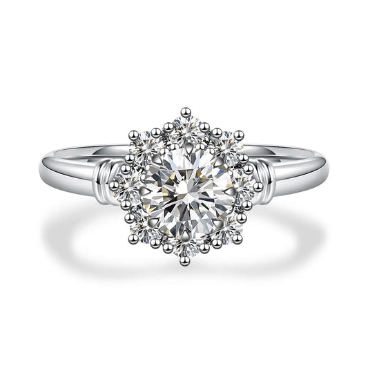 0.52 ct Crown Round-Cut Lab-Grown Diamond Ring in 18K White Gold – APYFR0236-W