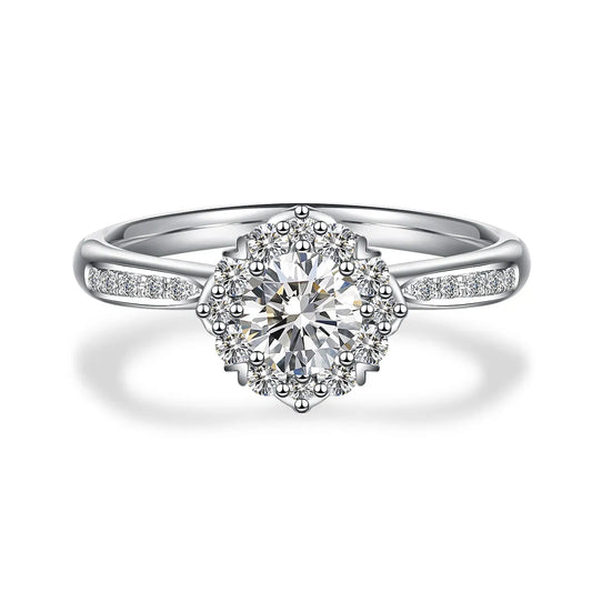 0.52 ct Statement Four-Prong Round-Cut Lab-Grown Diamond Ring in PT950 Platinum – APYFR0239-PT