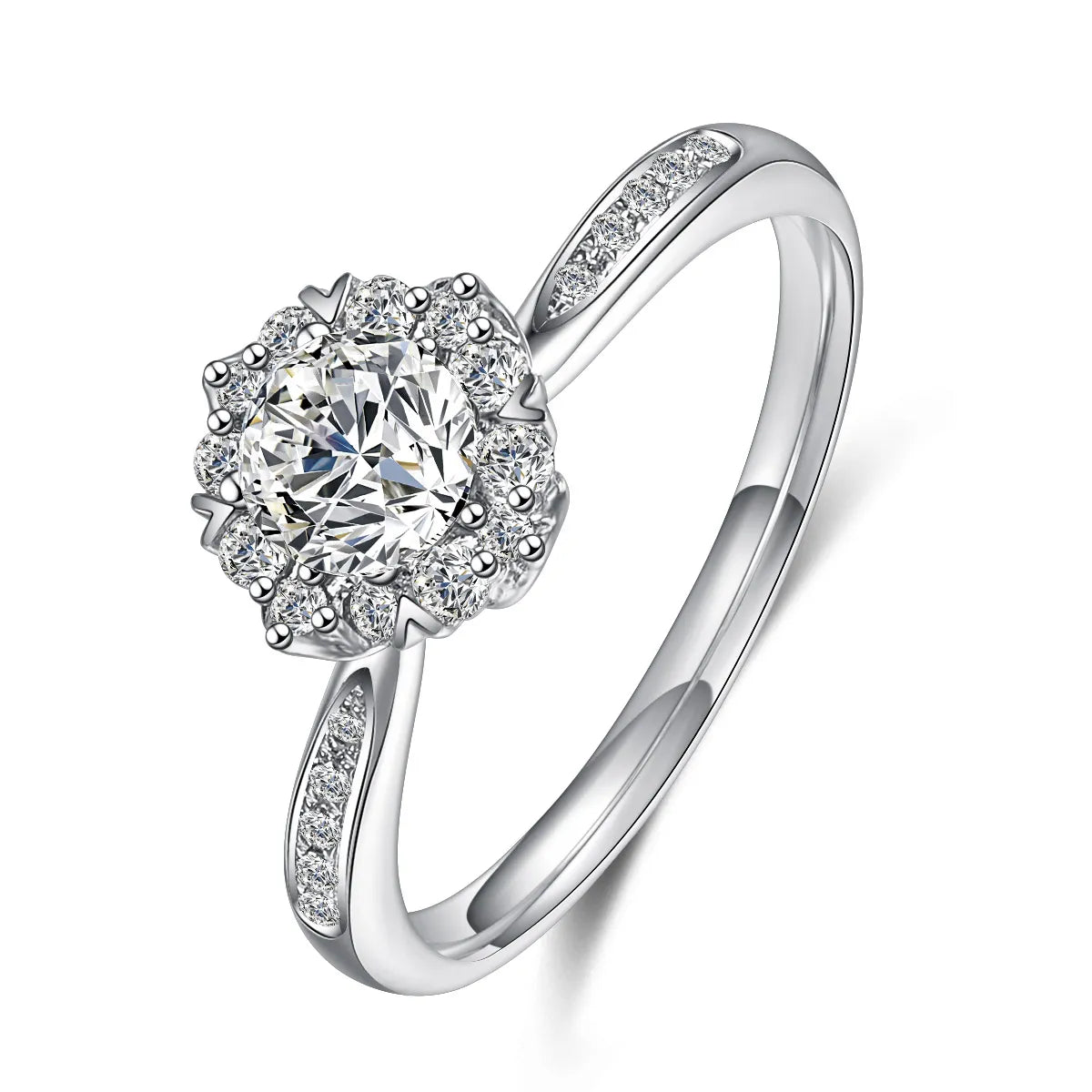 0.52 ct Statement Four-Prong Round-Cut Lab-Grown Diamond Ring in PT950 Platinum – APYFR0239-PT