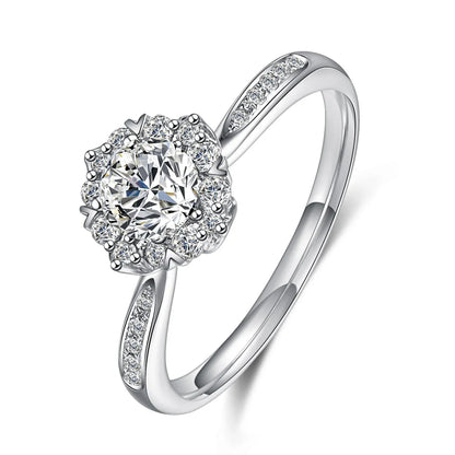 0.52 ct Statement Four-Prong Round-Cut Lab-Grown Diamond Ring in PT950 Platinum – APYFR0239-PT