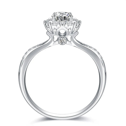 0.52 ct Statement Four-Prong Round-Cut Lab-Grown Diamond Ring in PT950 Platinum – APYFR0239-PT