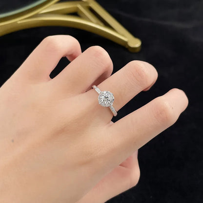 0.52 ct Statement Four-Prong Round-Cut Lab-Grown Diamond Ring in PT950 Platinum – APYFR0239-PT