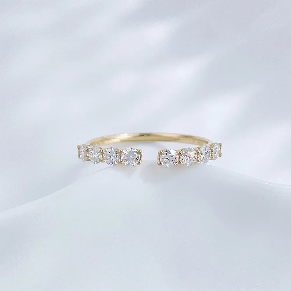 0.45 ctw Celestial Round-Cut Lab-Grown Diamond Band in 18K Yellow Gold – APYFR0240-Y