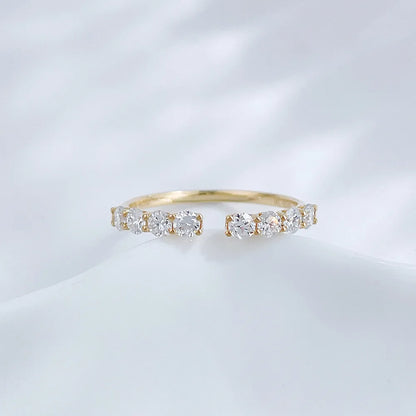 0.45 ctw Celestial Round-Cut Lab-Grown Diamond Band in 18K Yellow Gold – APYFR0240-Y