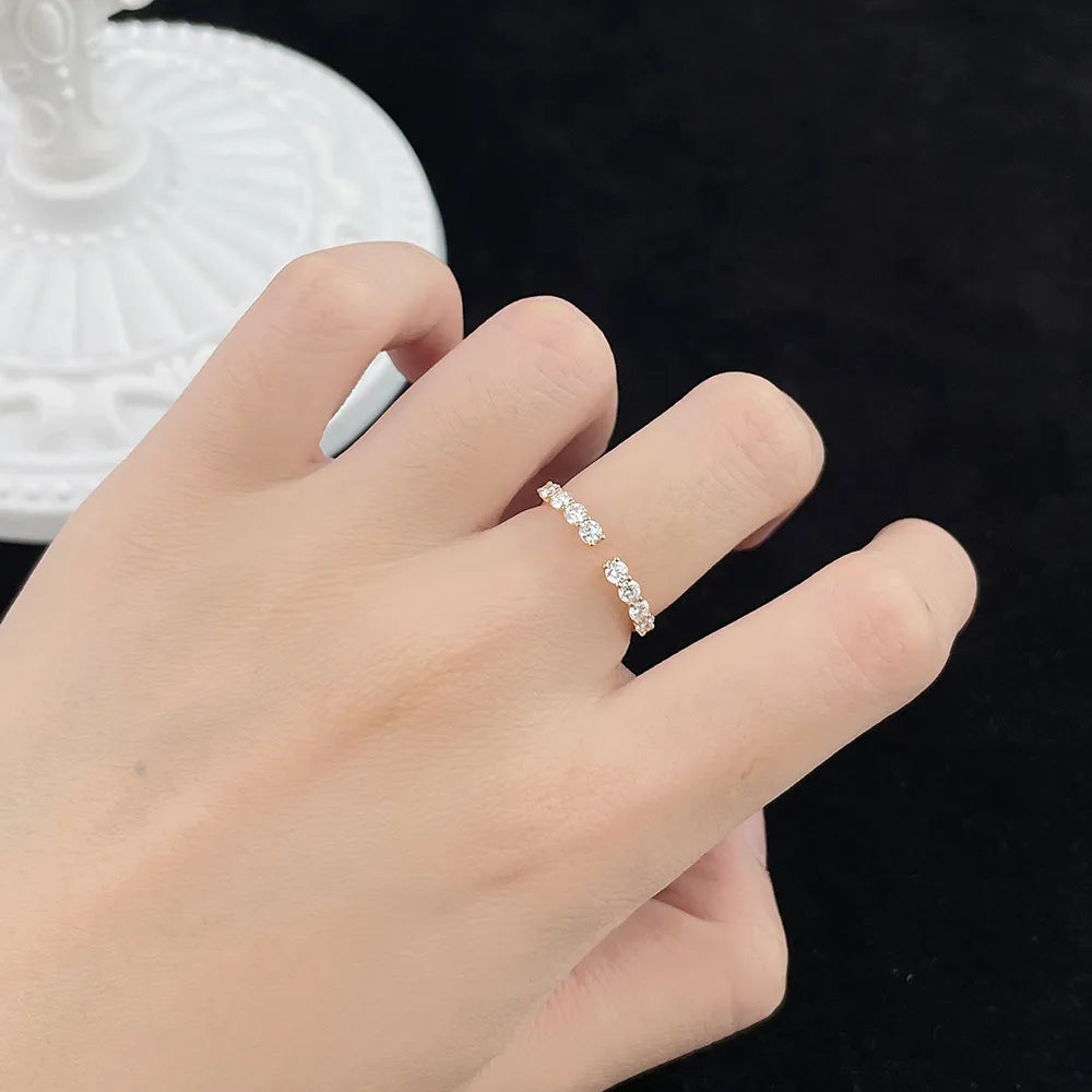 0.45 ctw Celestial Round-Cut Lab-Grown Diamond Band in 18K Yellow Gold – APYFR0240-Y
