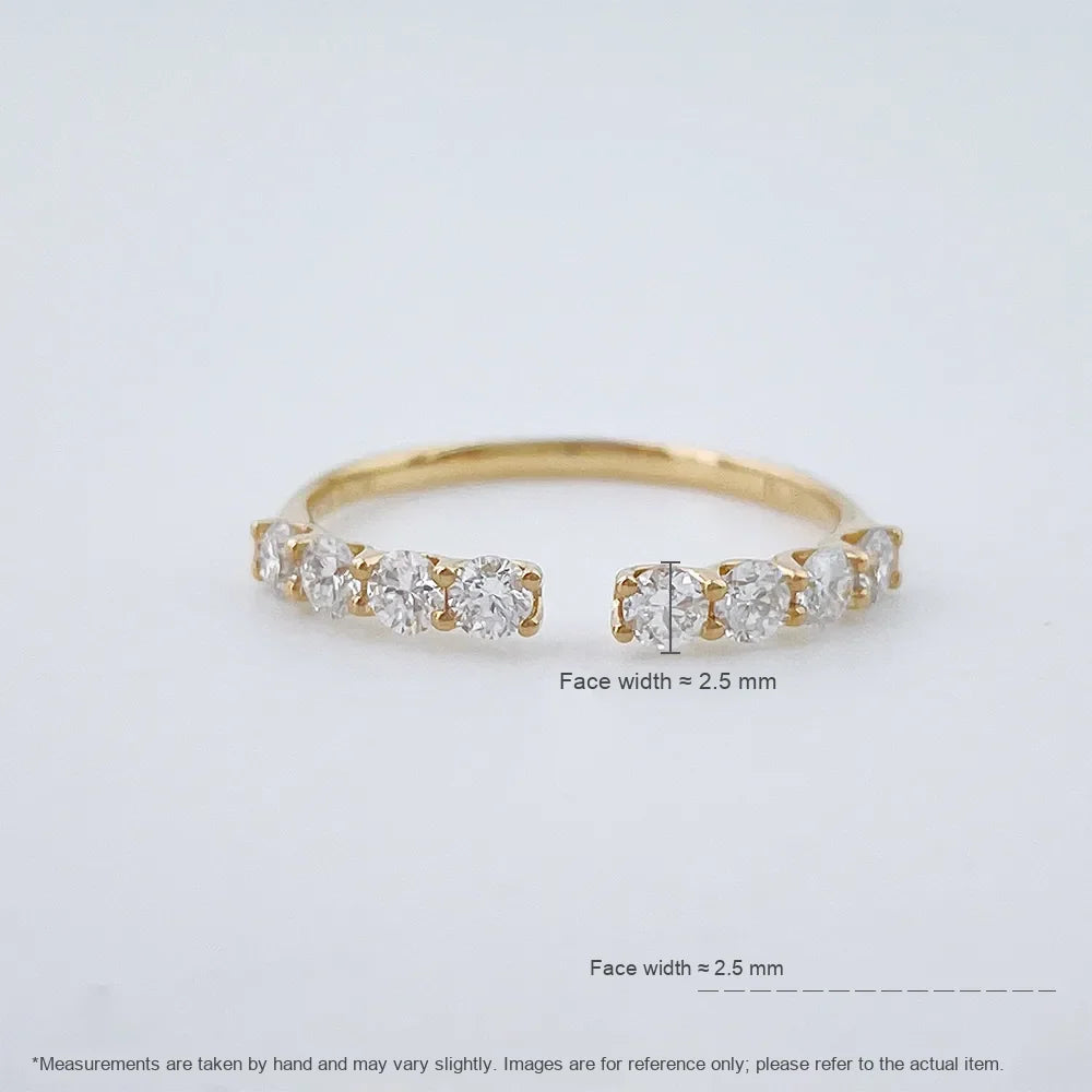 0.45 ctw Celestial Round-Cut Lab-Grown Diamond Band in 18K Yellow Gold – APYFR0240-Y