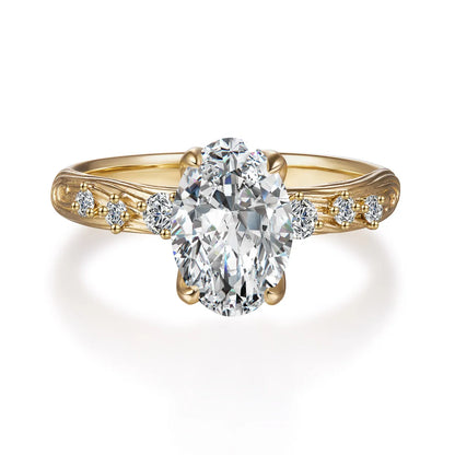 2.06 ct Four-Prong Oval-Cut Lab-Grown Diamond Ring in 18K Yellow Gold – APYFR0241-Y