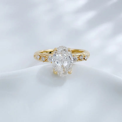 2.06 ct Four-Prong Oval-Cut Lab-Grown Diamond Ring in 18K Yellow Gold – APYFR0241-Y